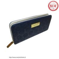 michael kors logo monogram groot blauw portefeuilles Enschede Shop sh7ej141